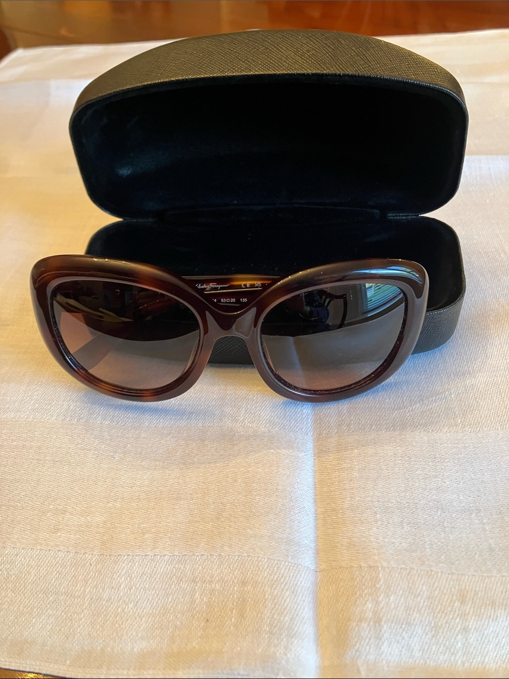 Salvatore Ferragamo Tortoiseshell Frame Sunglasses